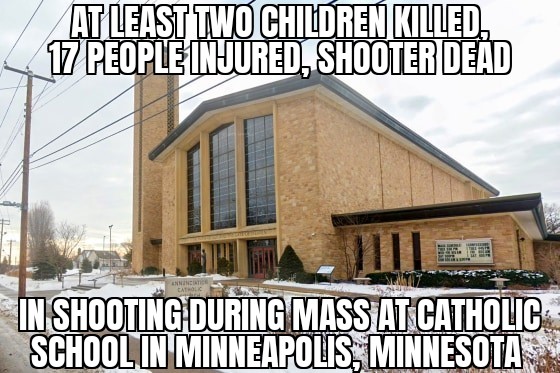 Annunciation Catholic School Minneapolis shooting
