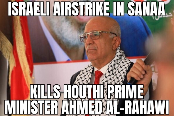Airstrike kills Houthi Prime Minister