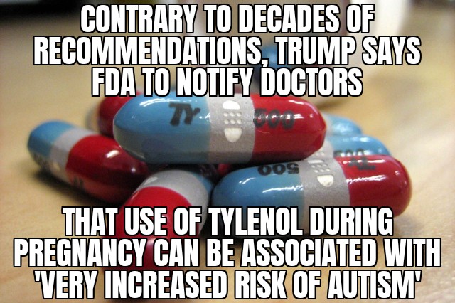 Trump says Tylenol linked to autism