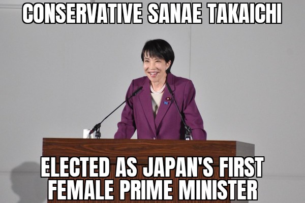 Sanae Takaichi elected Japan PM