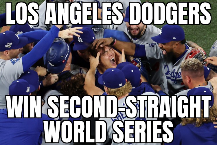 Dodgers win World Series