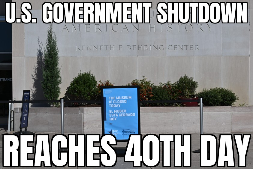 Government shutdown 40 days