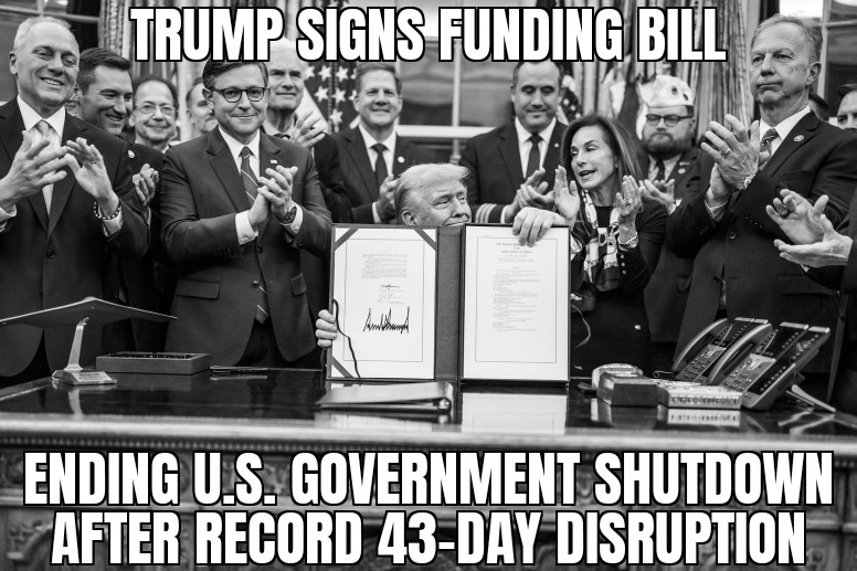 Government shutdown ends