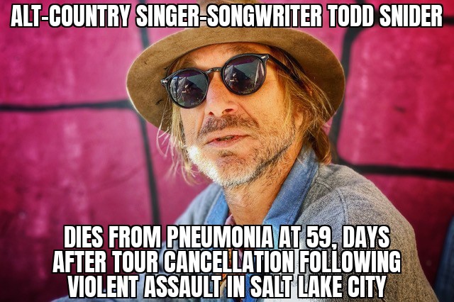 Todd Snider dies