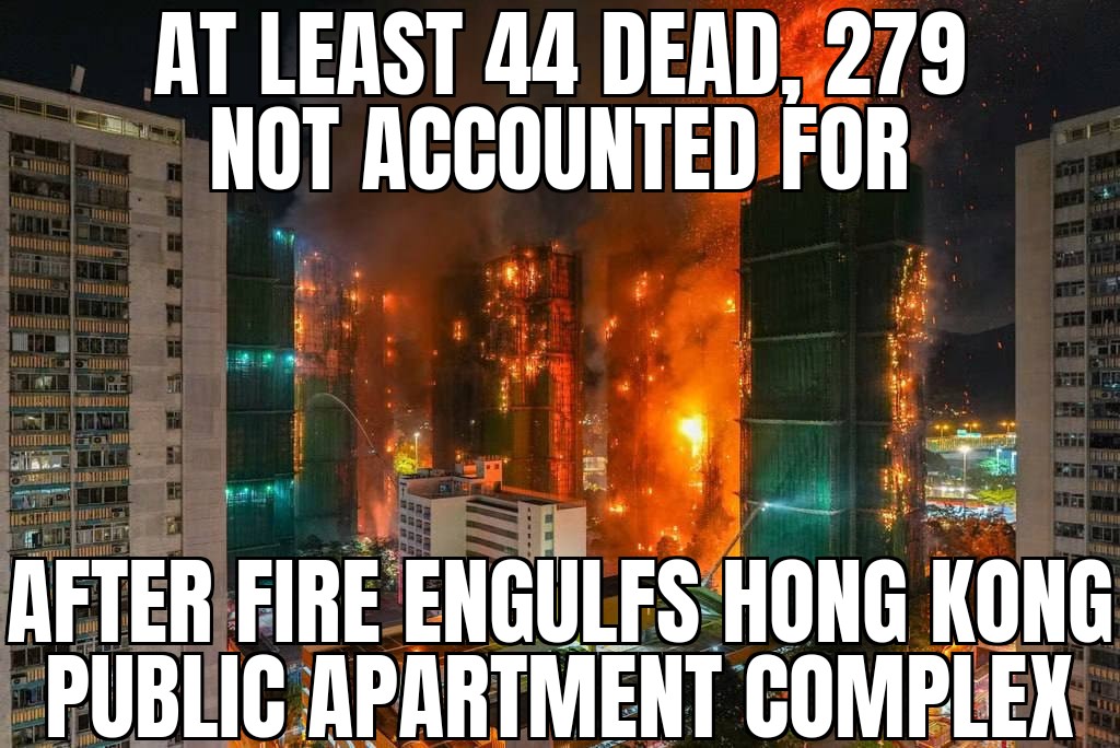 Hong Kong apartment fire