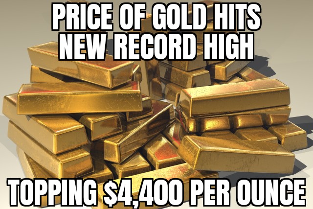 Gold hits new record