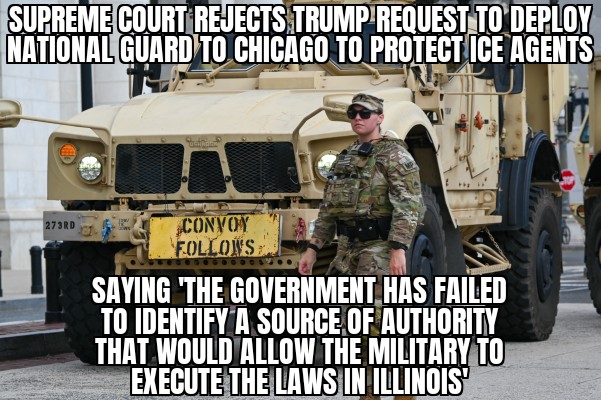 Supreme Court rejects National Guard to Chicago