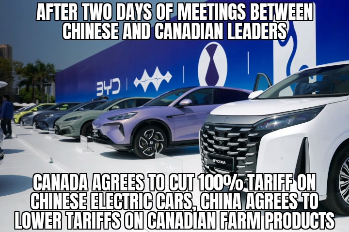 Canada, China agree to lower tariffs