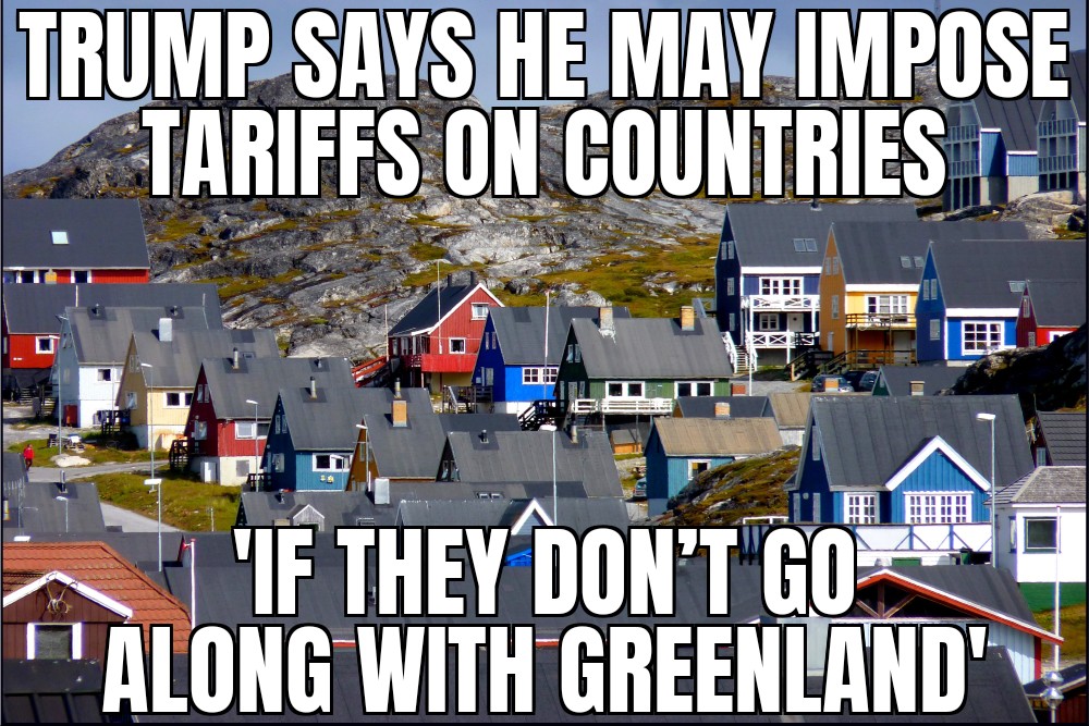 Trump threatens tariffs over Greenland