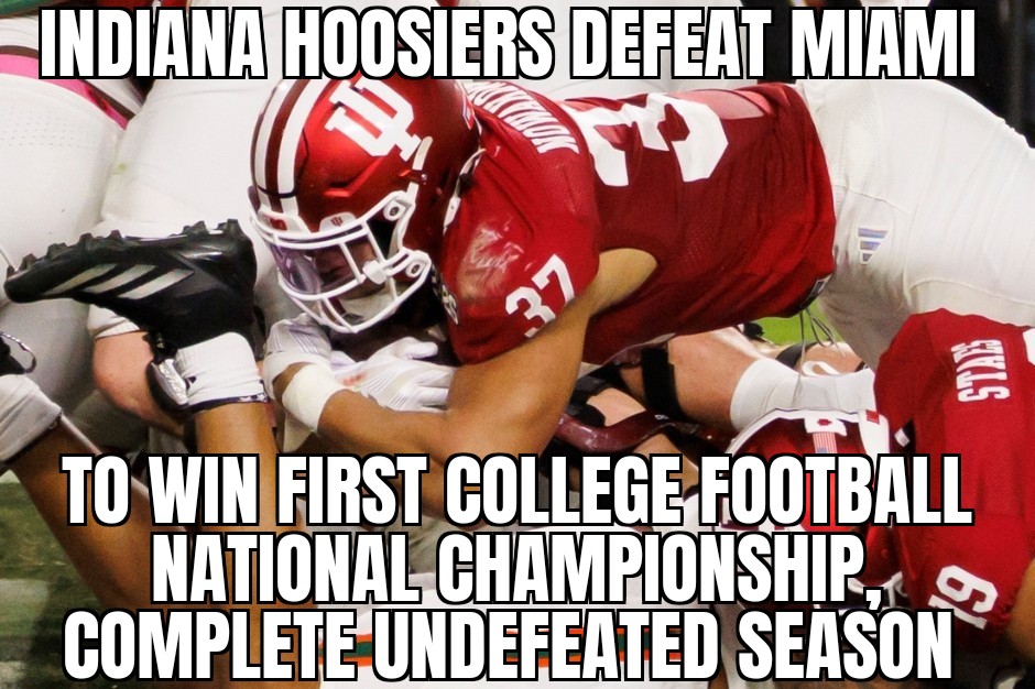 Indiana wins College Football National Championship
