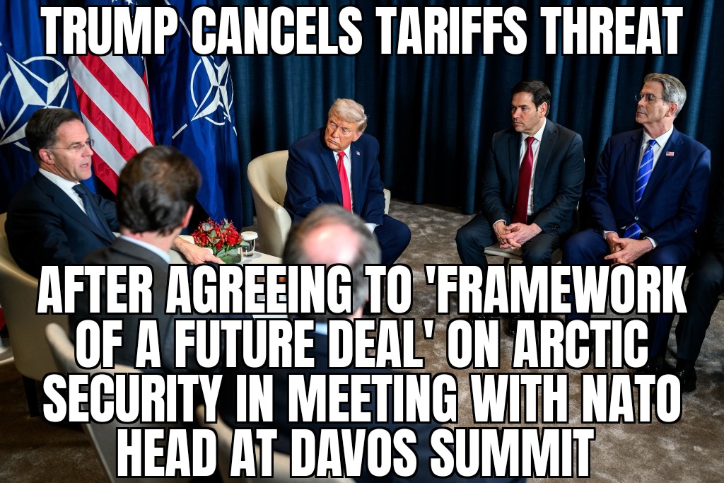 Trump cancels Greenland tariffs threat