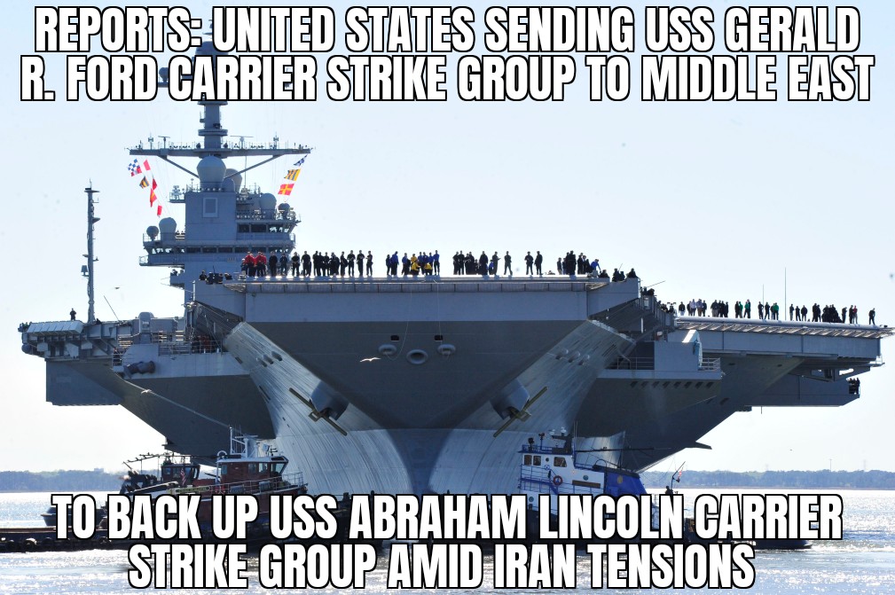 U.S. sending another carrier group to Middle East