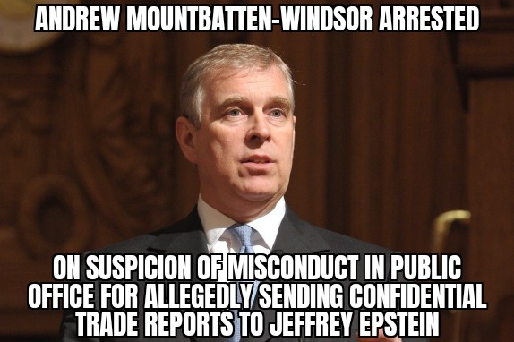 Andrew Mountbatten-Windsor arrested