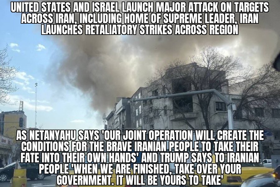 United States and Israel launch attack on Iran