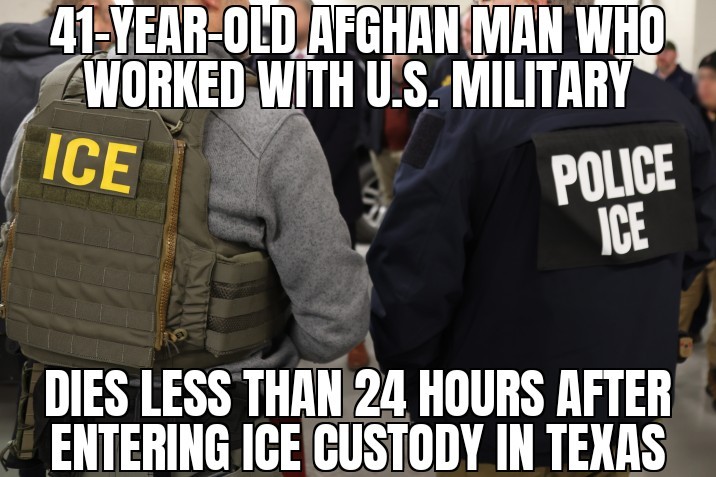 Man dies in ICE custody