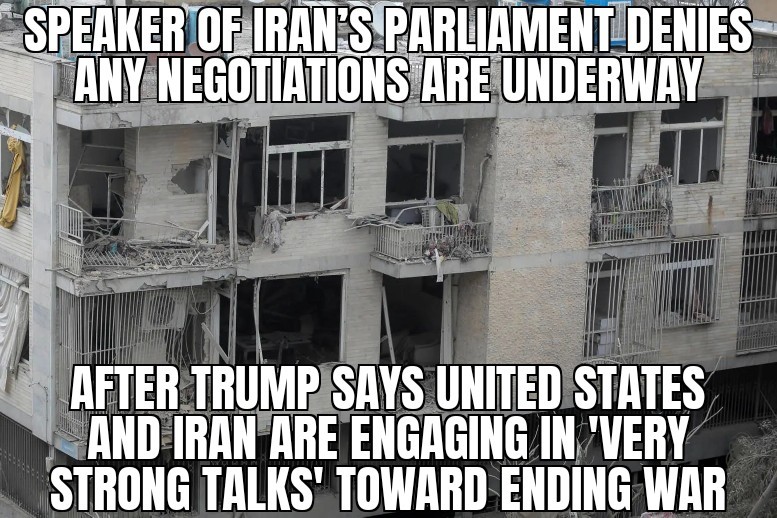 Trump says U.S. and Iran in talks to end war