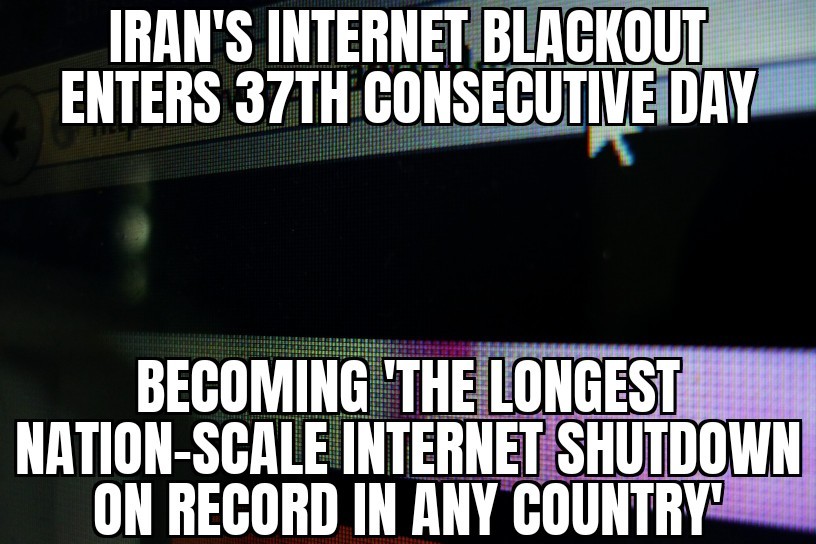 Iran internet blackout longest on record