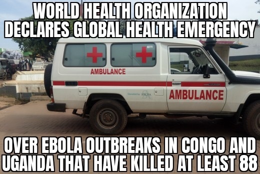 Ebola outbreaks in Congo and Uganda