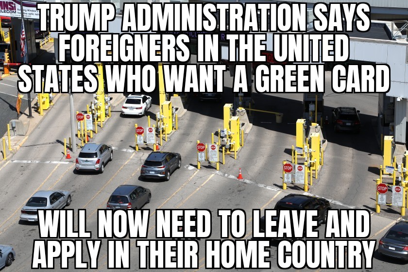 Trump admin changes green card policy