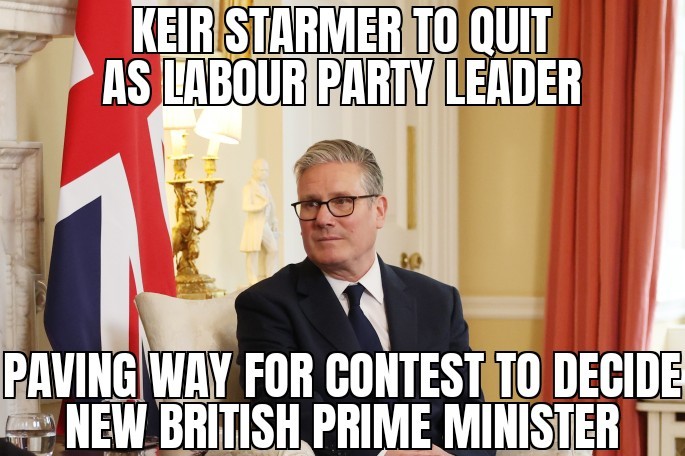 Keir Starmer to quit as Labour Party leader