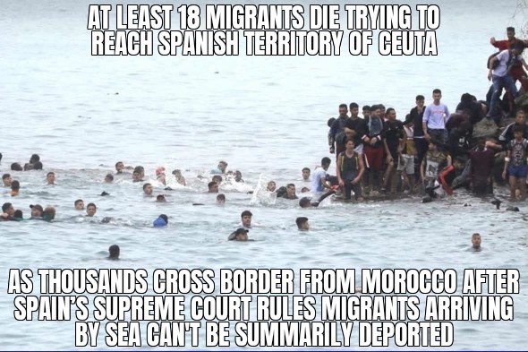 Migrants die trying to reach Ceuta