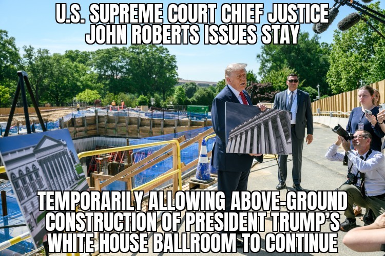 Supreme Court allows White House ballroom to continue