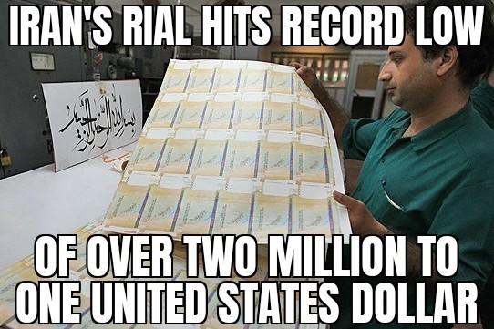 Iran Rial hits record low
