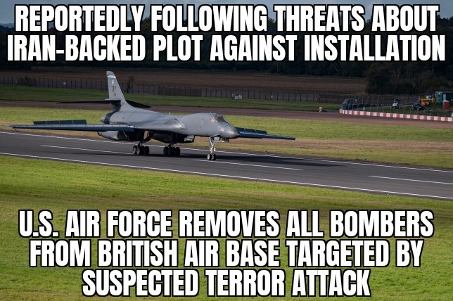 U.S. removes bombers from RAF Fairford