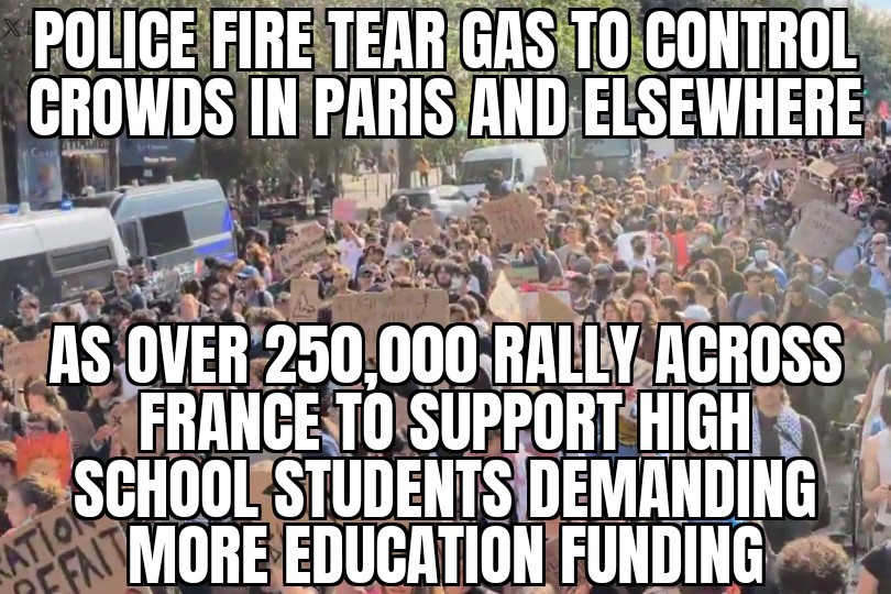 France student rallies grow