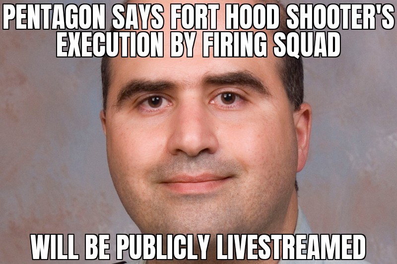 Fort Hood shooter execution livestream
