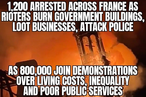 France protests grow